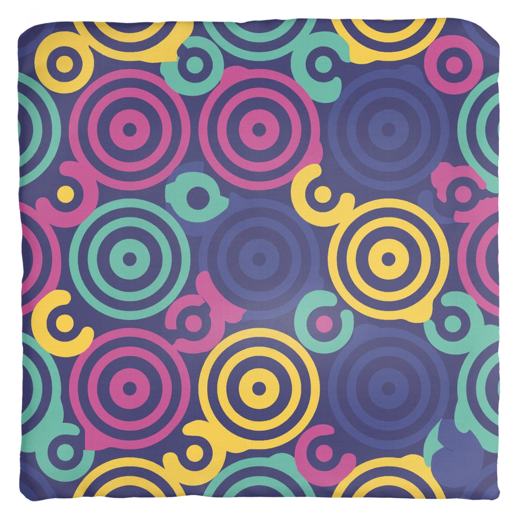 80 Circles Throw Pillows