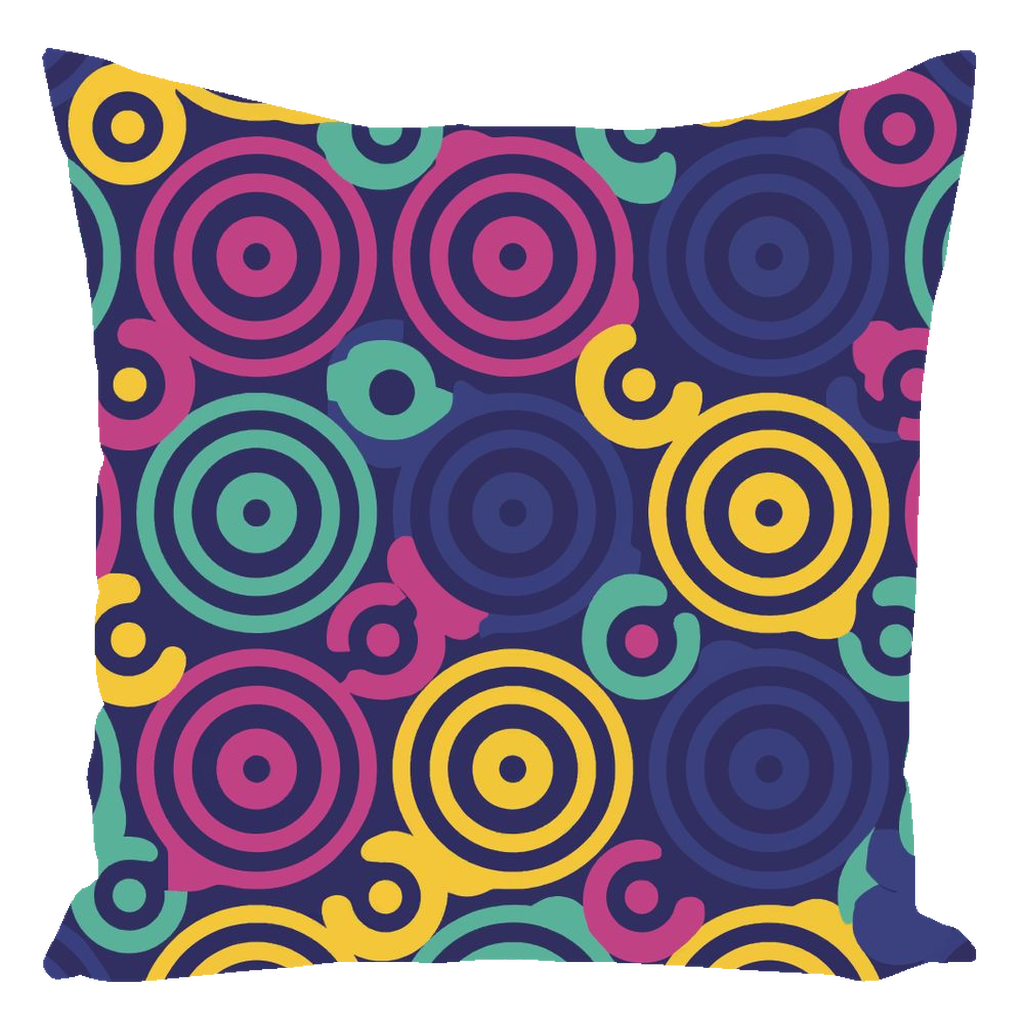 80 Circles Throw Pillows