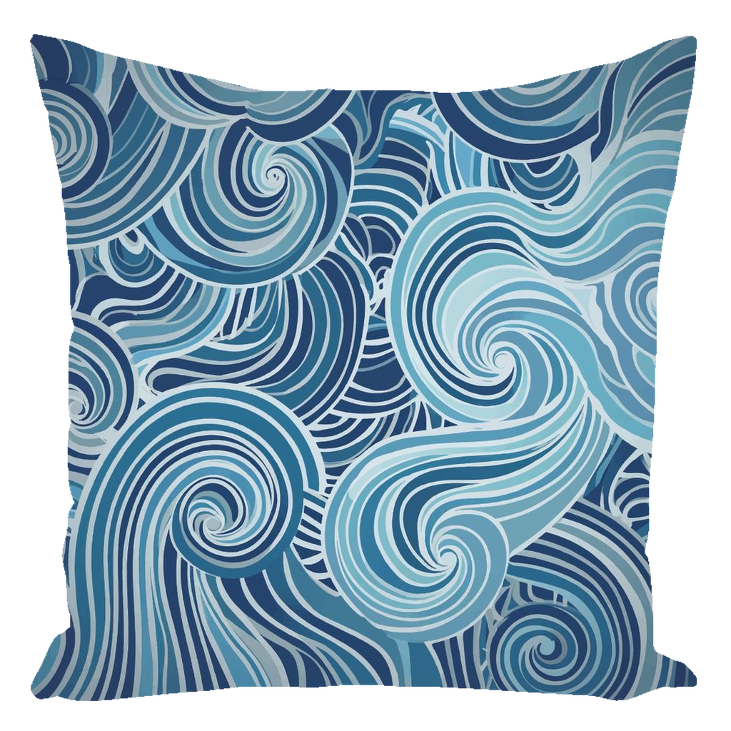 Blue Mayan Throw Pillows