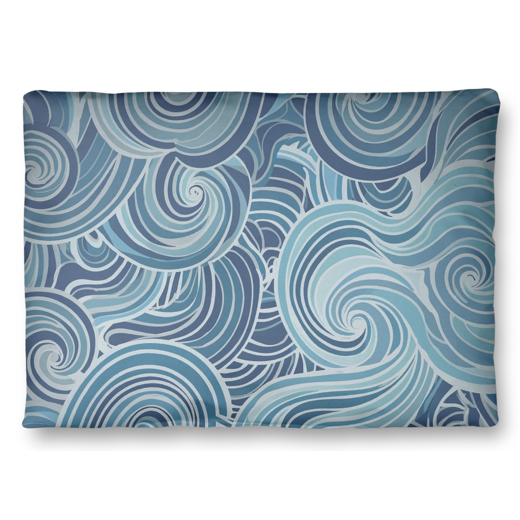 Blue Mayan Throw Pillows