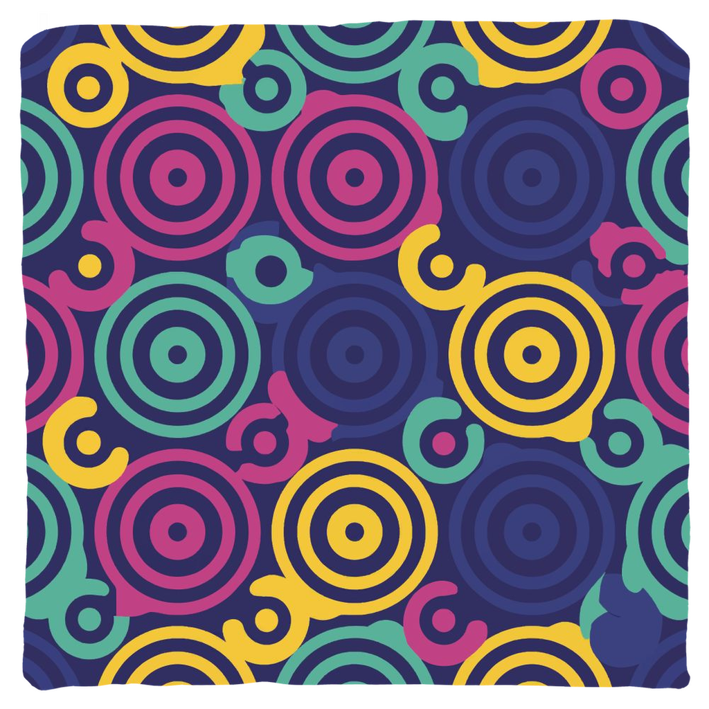 80 Circles Throw Pillows