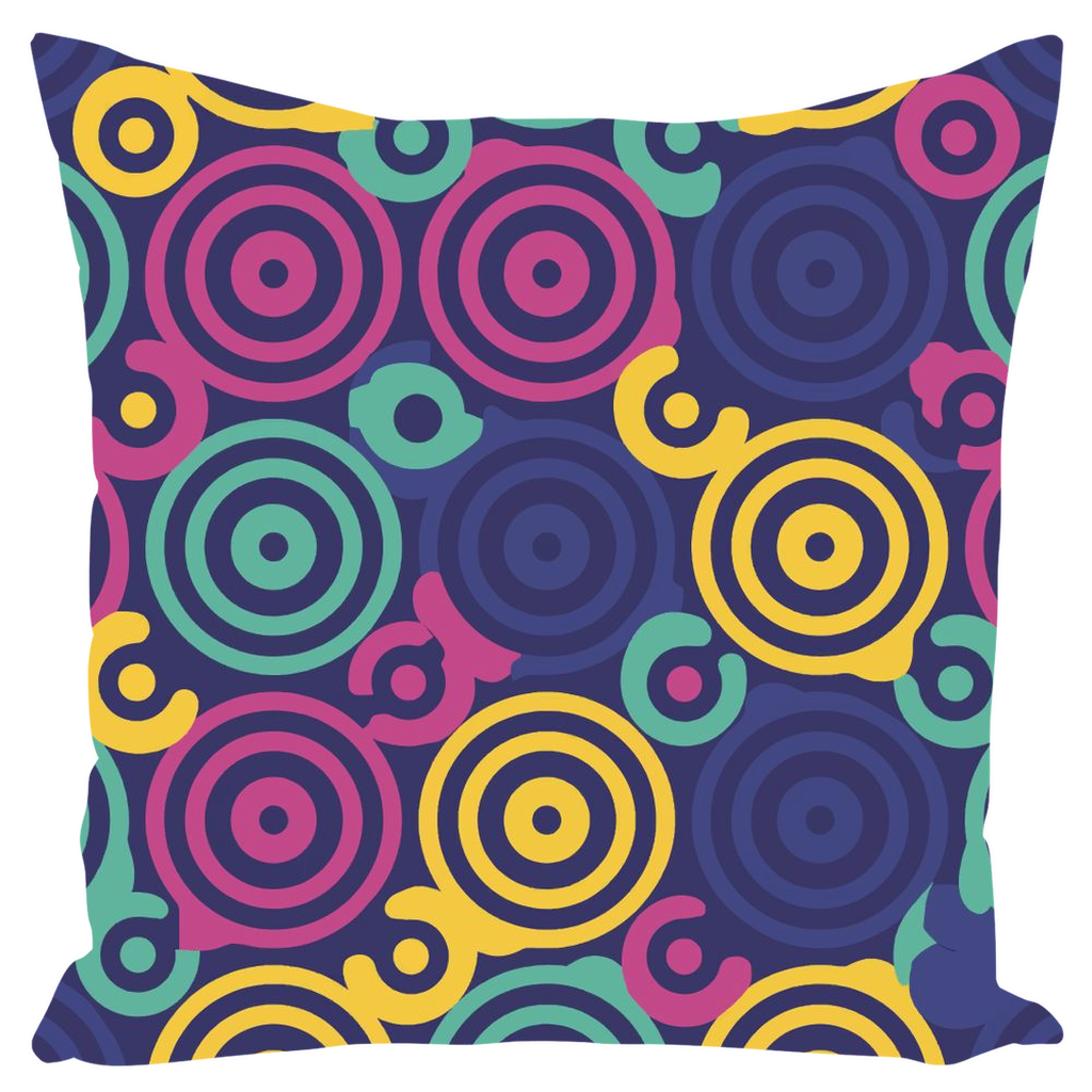 80 Circles Throw Pillows