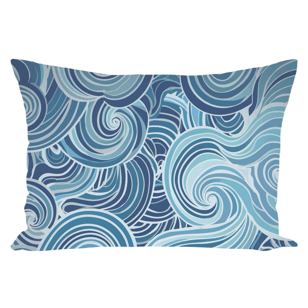 Blue Mayan Throw Pillows