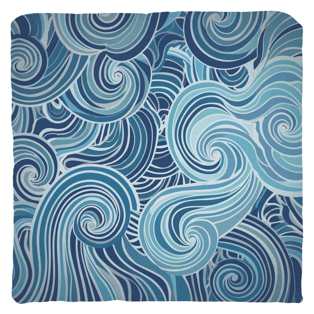 Blue Mayan Throw Pillows