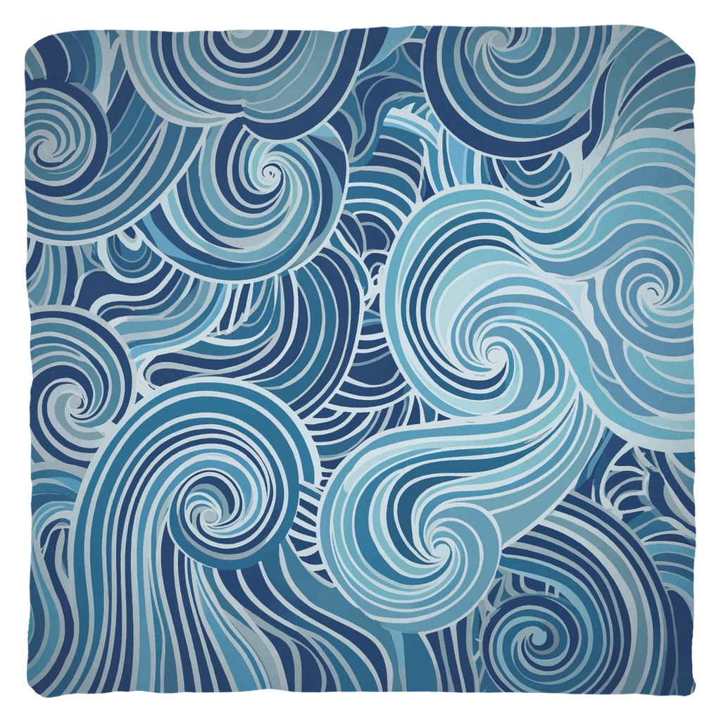 Blue Mayan Throw Pillows