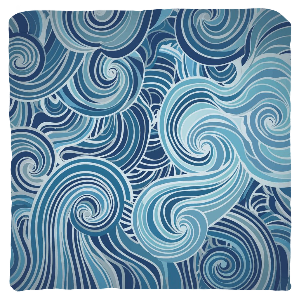 Blue Mayan Throw Pillows