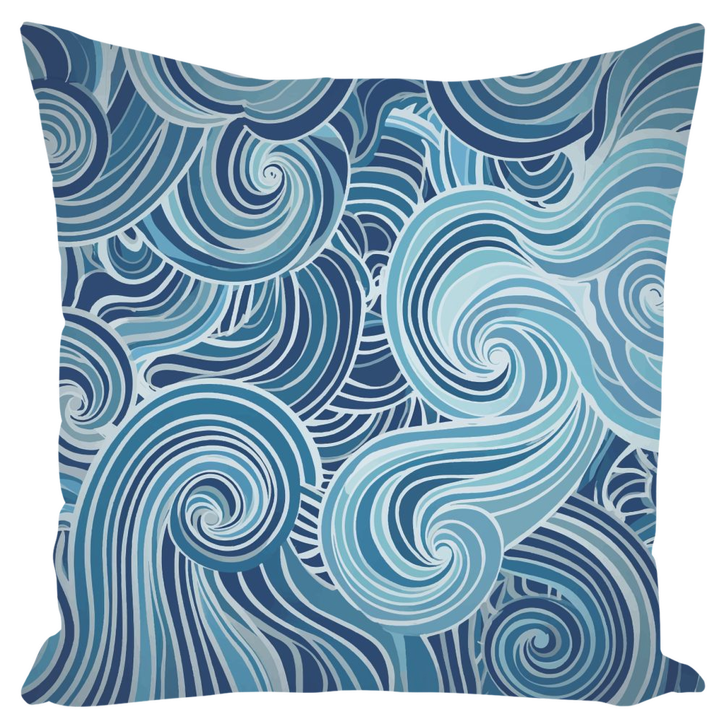 Blue Mayan Throw Pillows