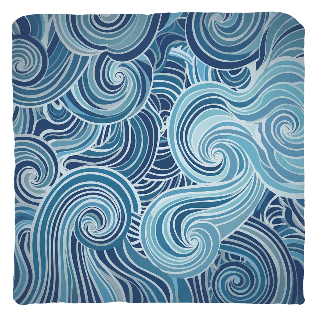 Blue Mayan Throw Pillows