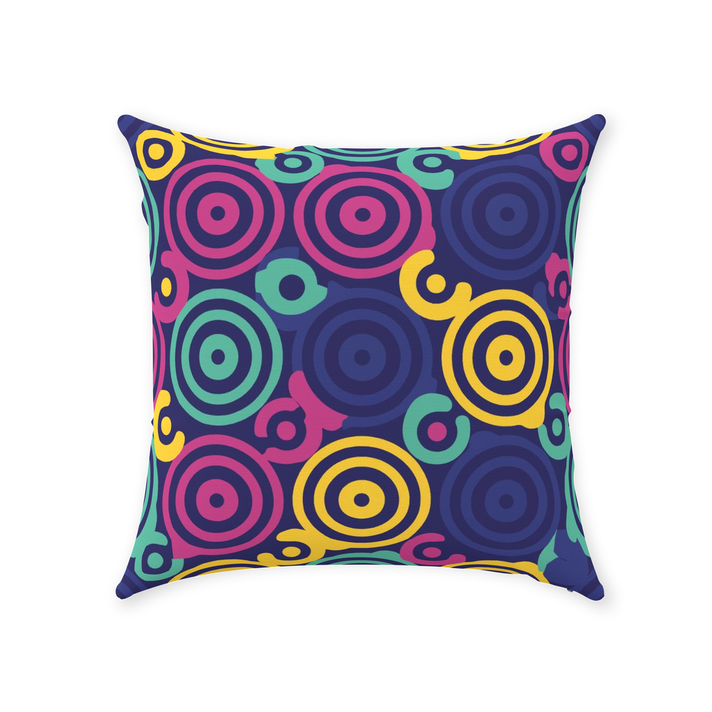 80 Circles Throw Pillows