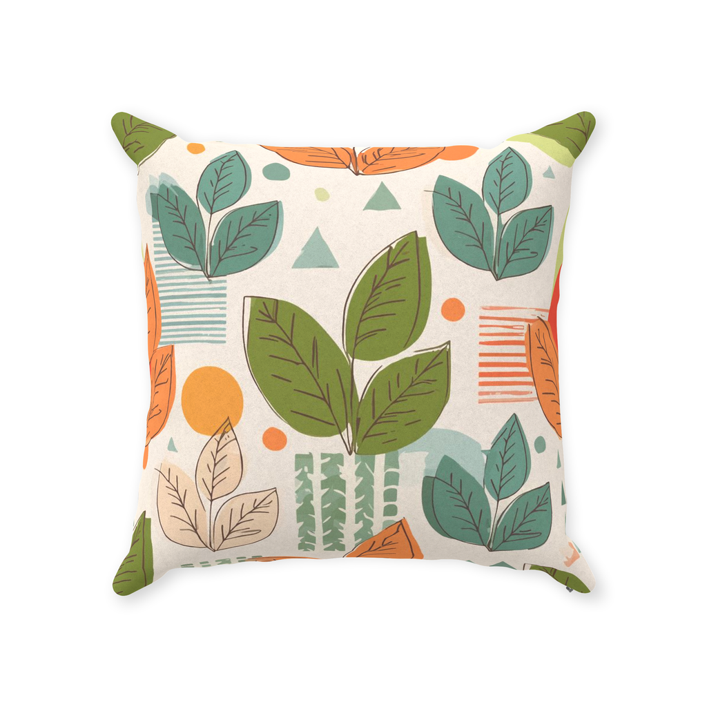 Leaves Throw Pillows