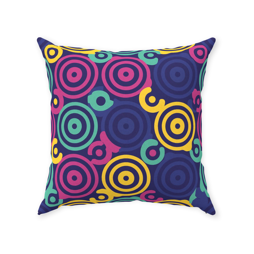 80 Circles Throw Pillows