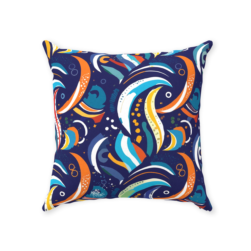Artzy Colors Throw Pillows