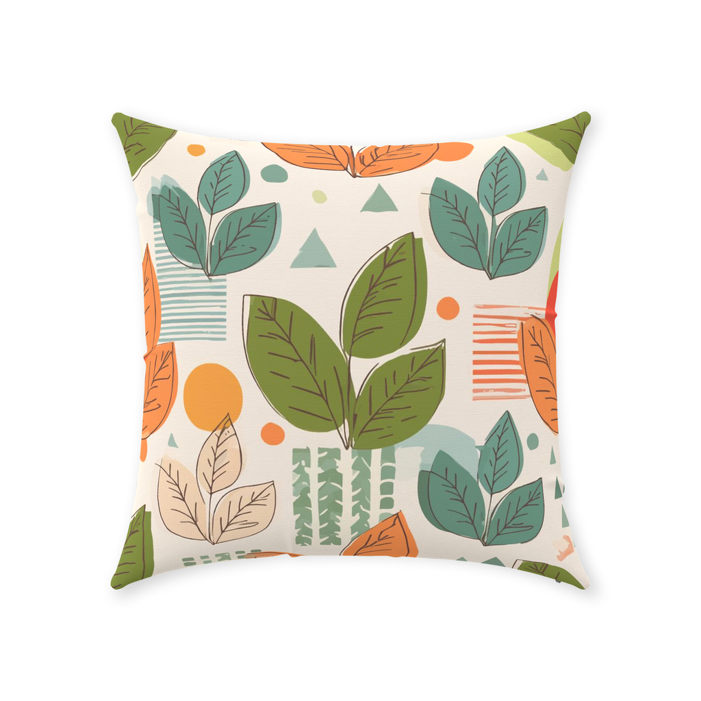 Leaves Throw Pillows