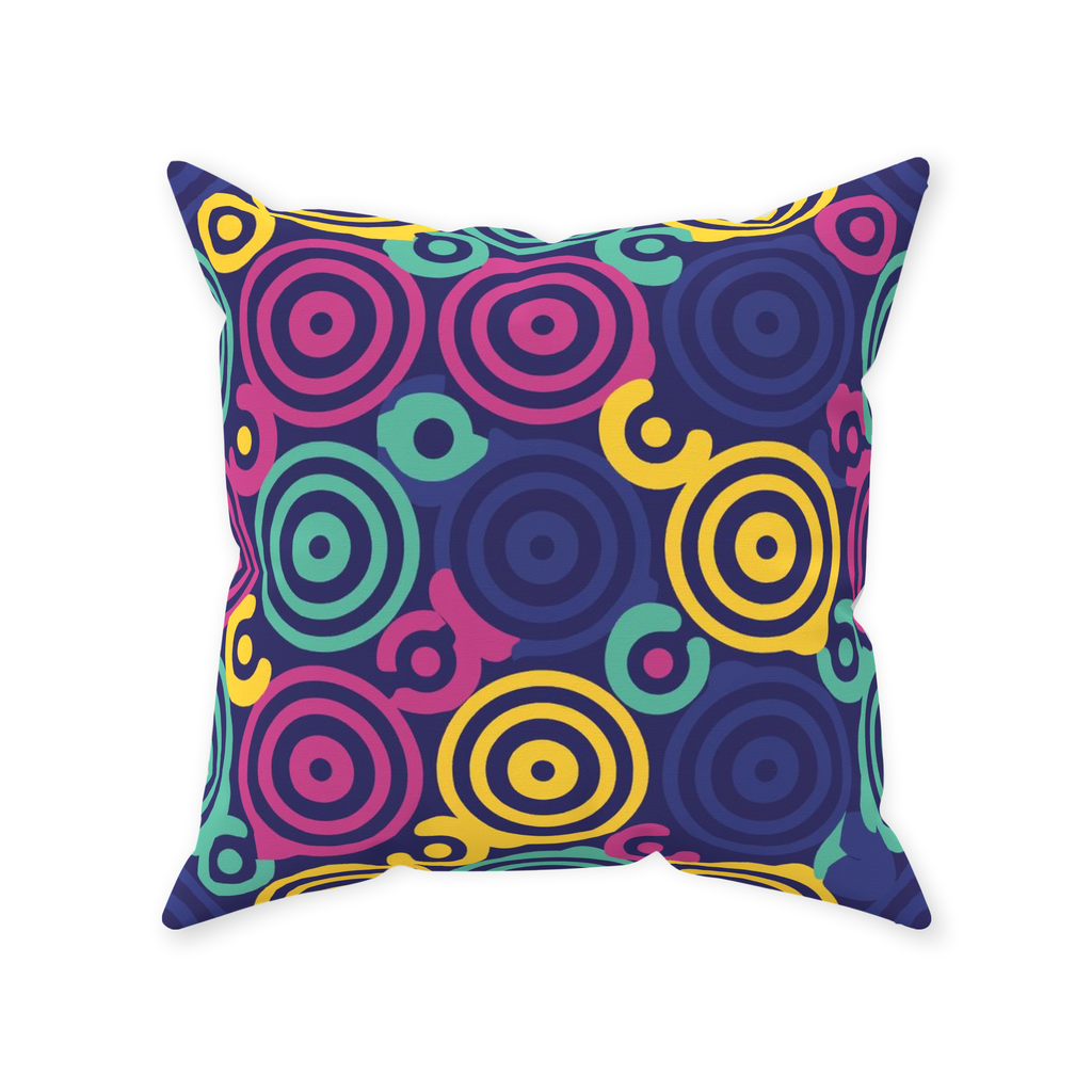 80 Circles Throw Pillows