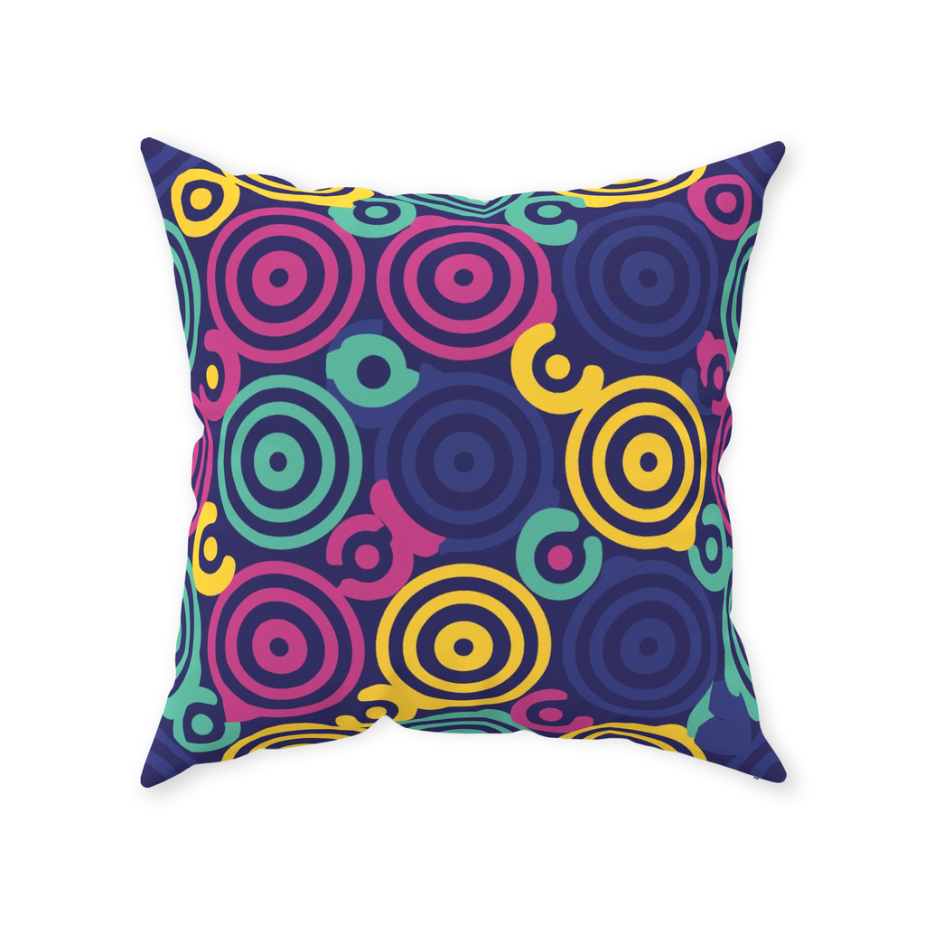 80 Circles Throw Pillows