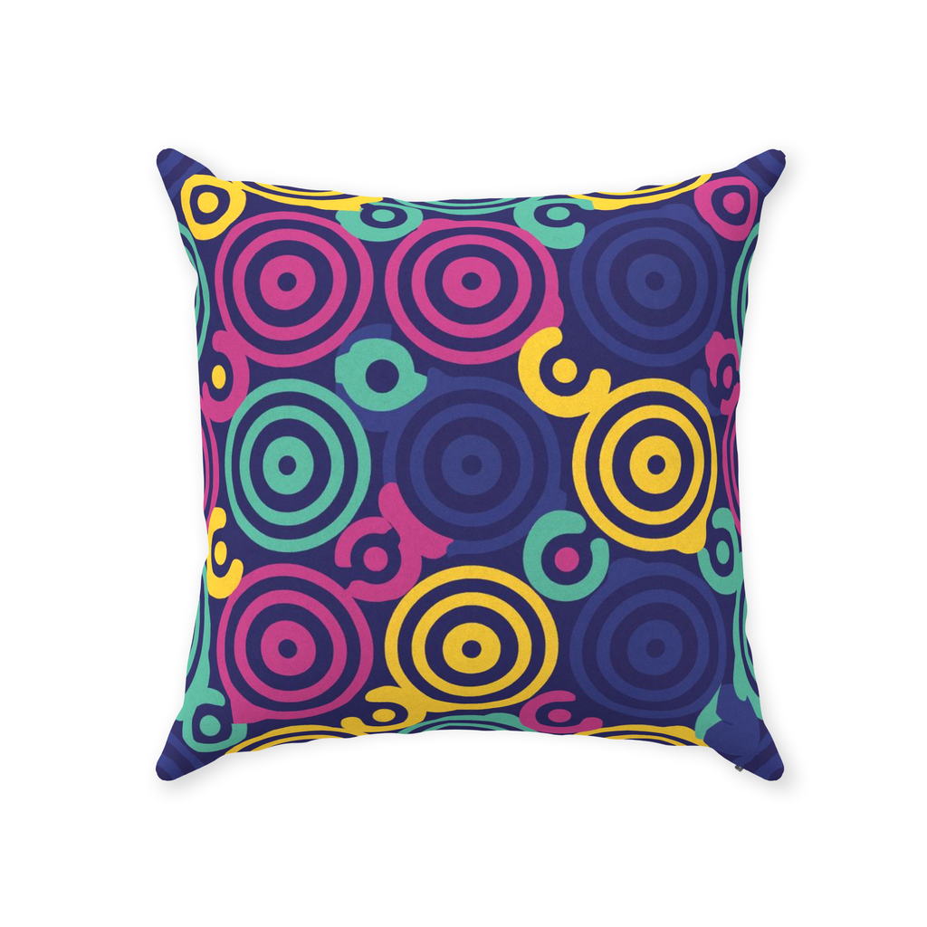 80 Circles Throw Pillows