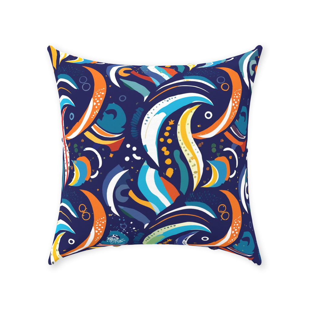 Artzy Colors Throw Pillows