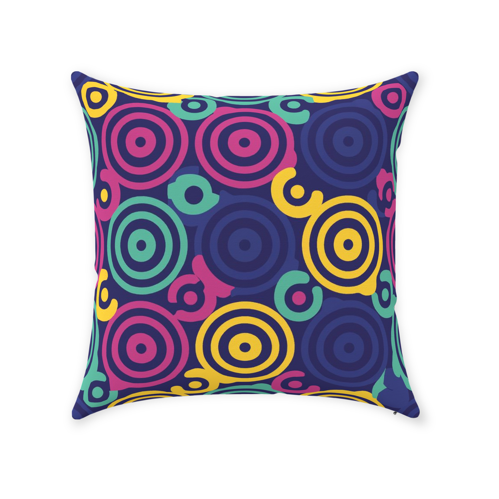 80 Circles Throw Pillows