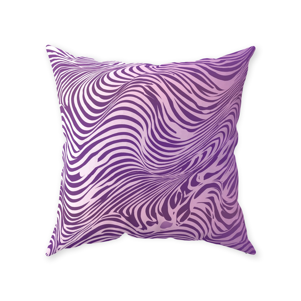 Purple Zebra Throw Pillows