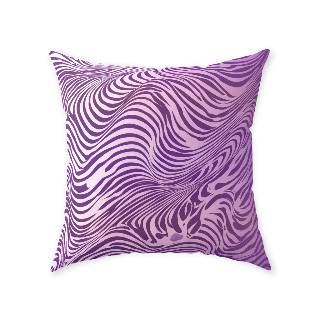 Purple Zebra Throw Pillows
