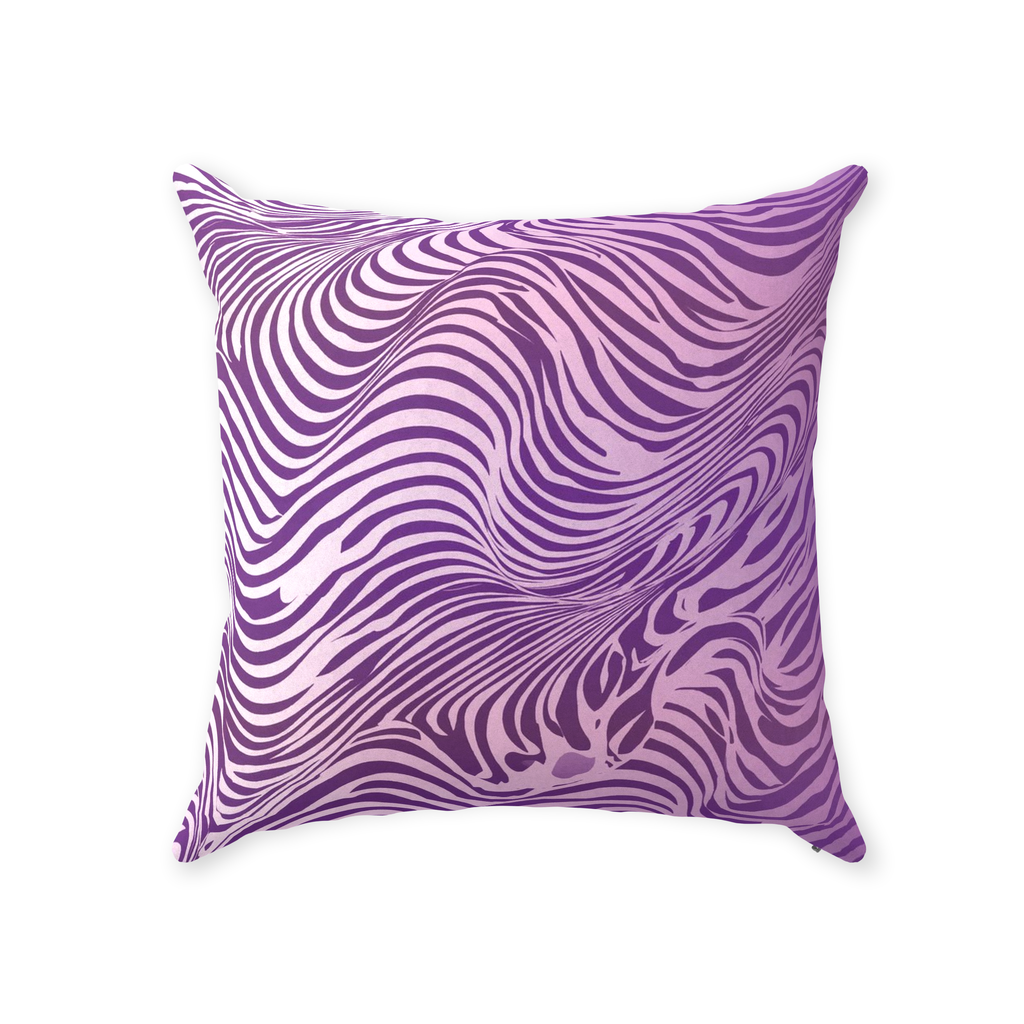 Purple Zebra Throw Pillows