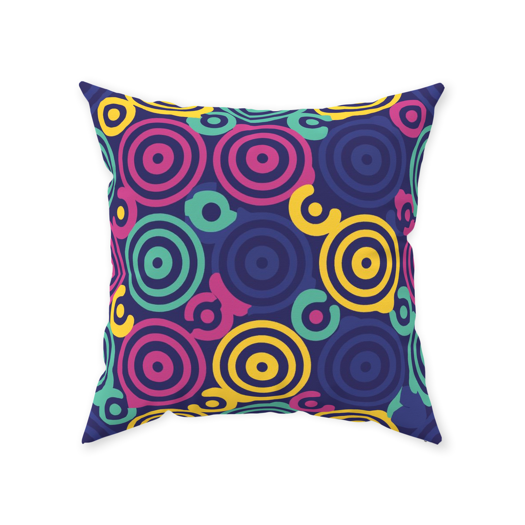 80 Circles Throw Pillows