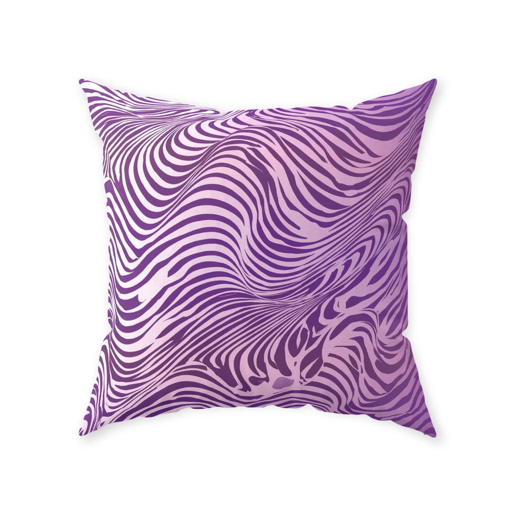 Purple Zebra Throw Pillows
