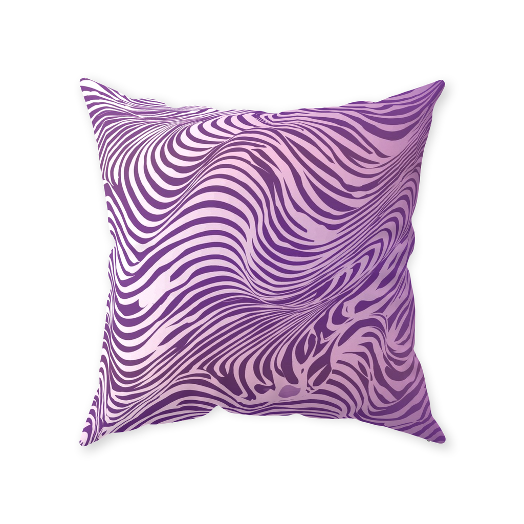 Purple Zebra Throw Pillows