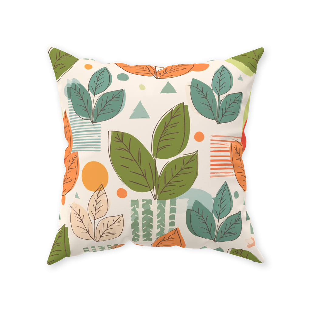 Leaves Throw Pillows
