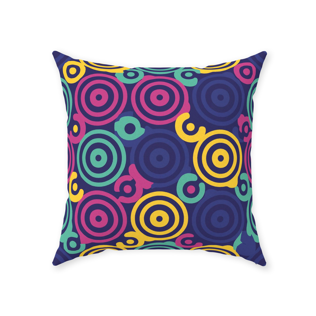 80 Circles Throw Pillows