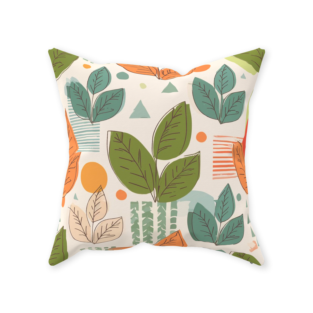 Leaves Throw Pillows