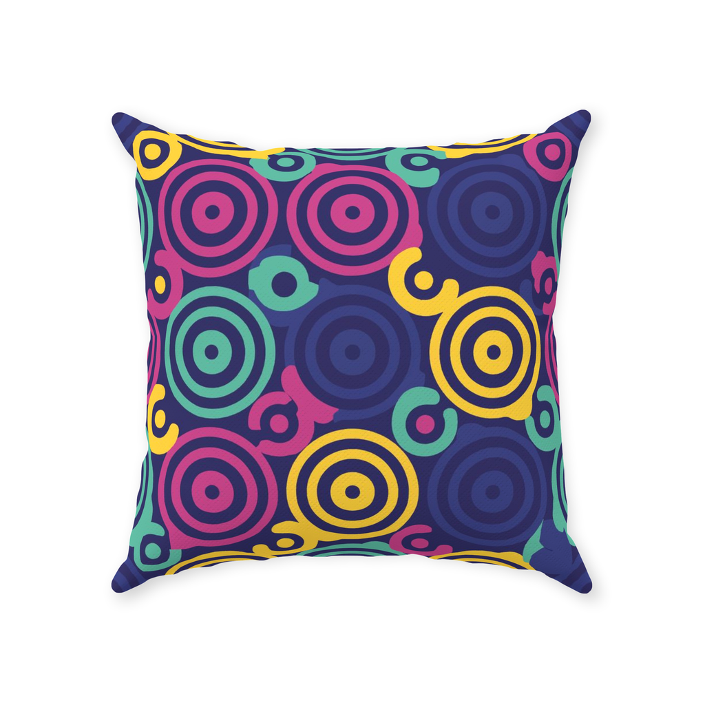 80 Circles Throw Pillows
