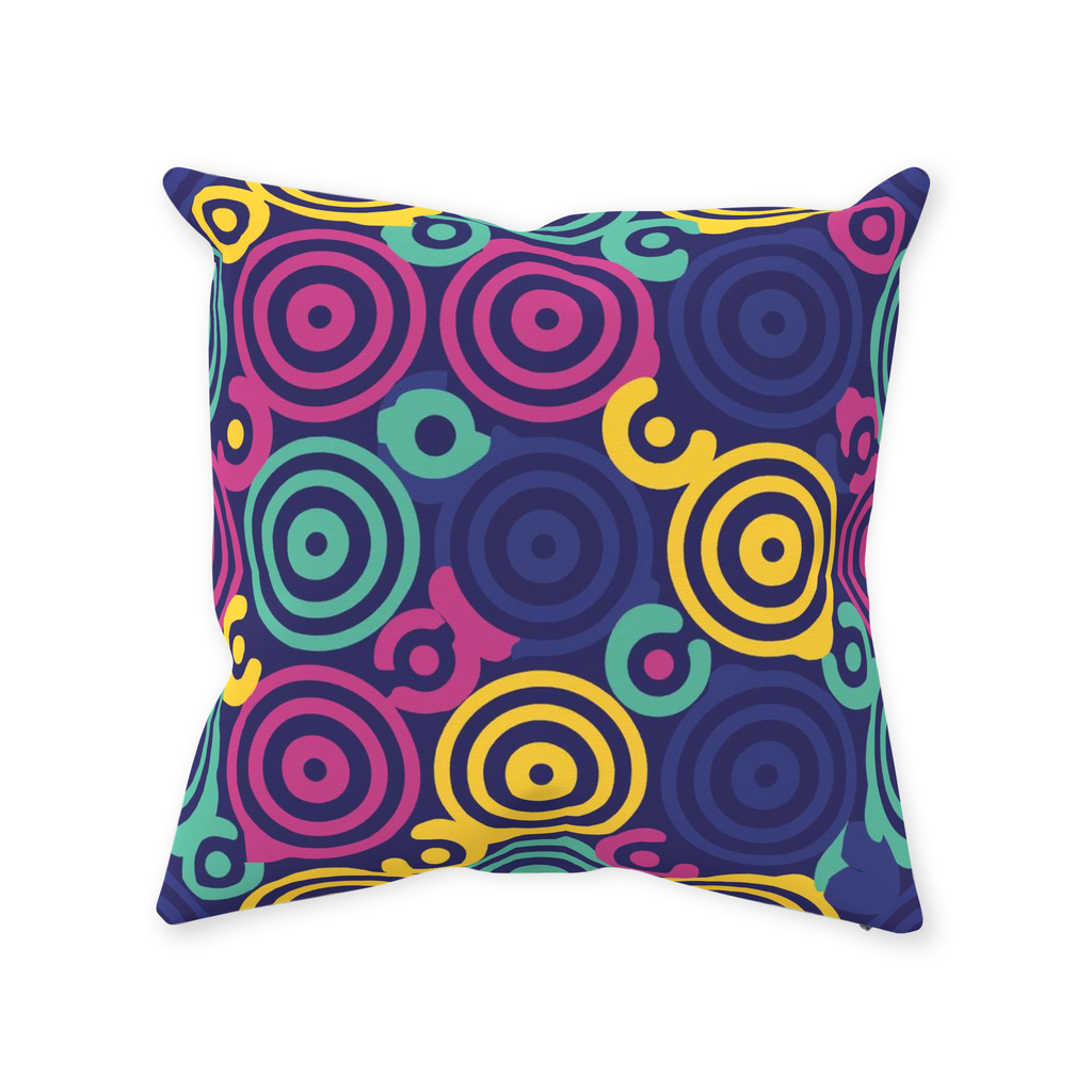 80 Circles Throw Pillows