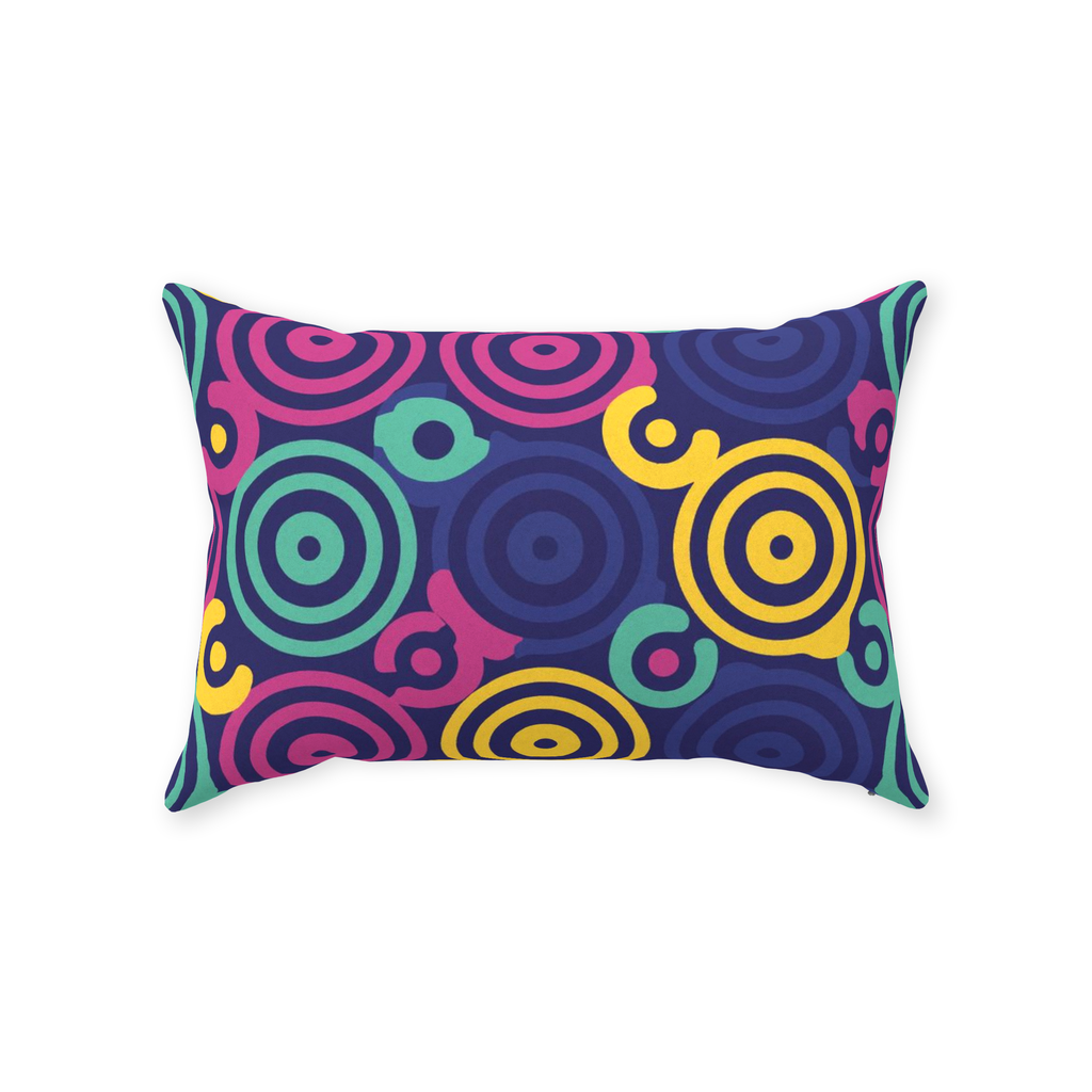 80 Circles Throw Pillows