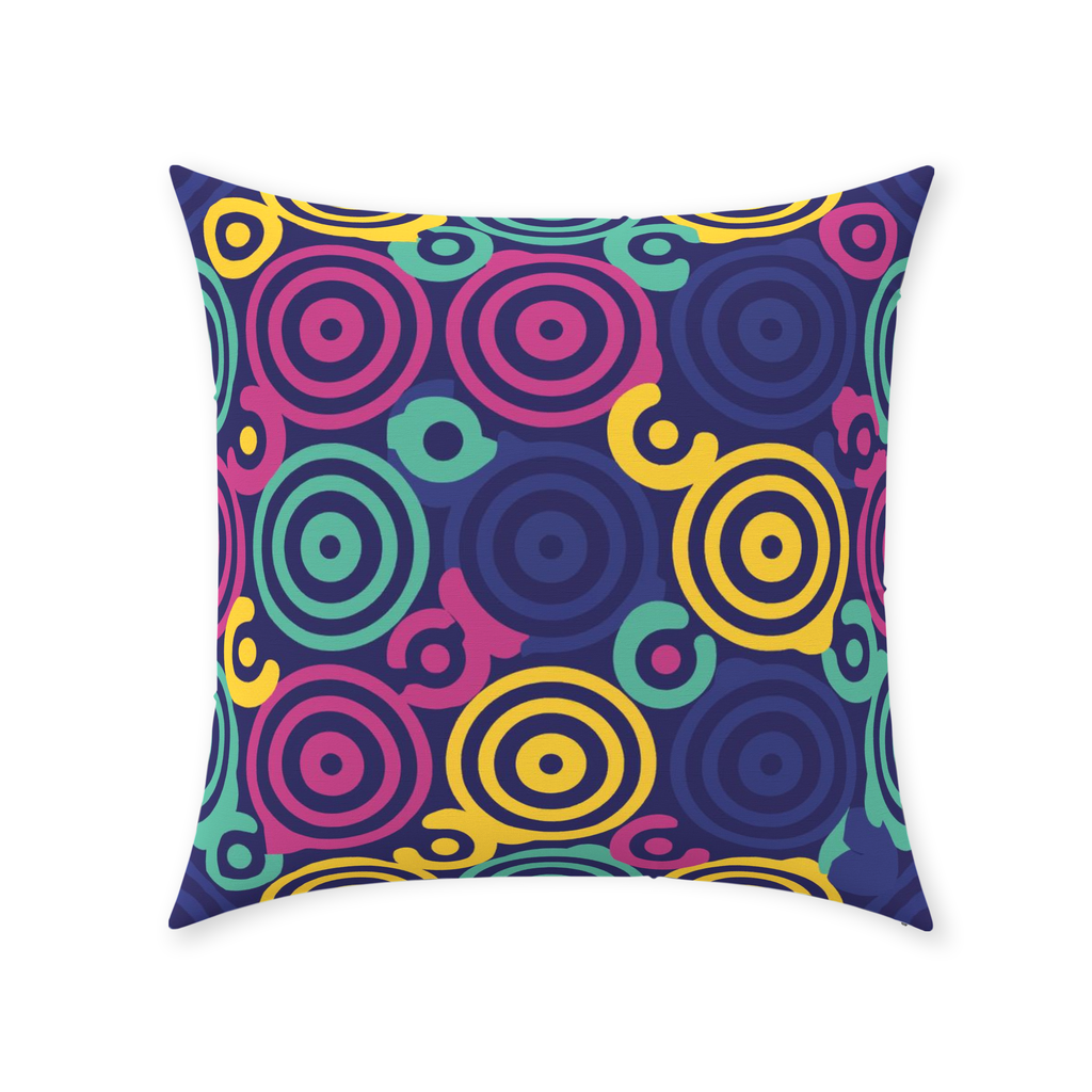 80 Circles Throw Pillows