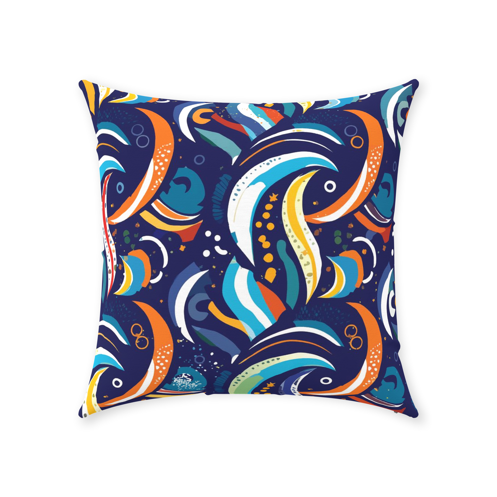 Artzy Colors Throw Pillows
