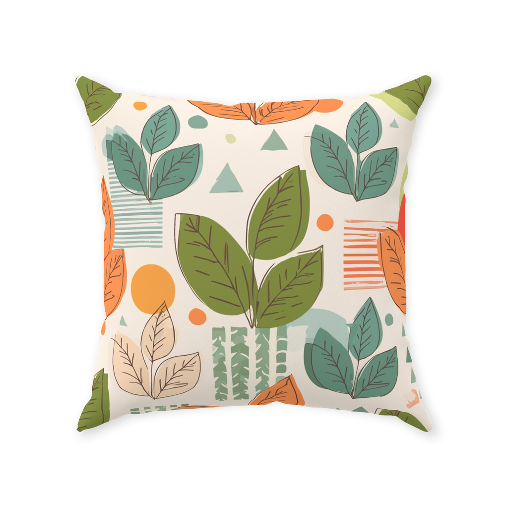 Leaves Throw Pillows