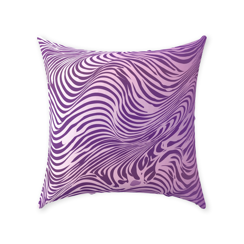 Purple Zebra Throw Pillows