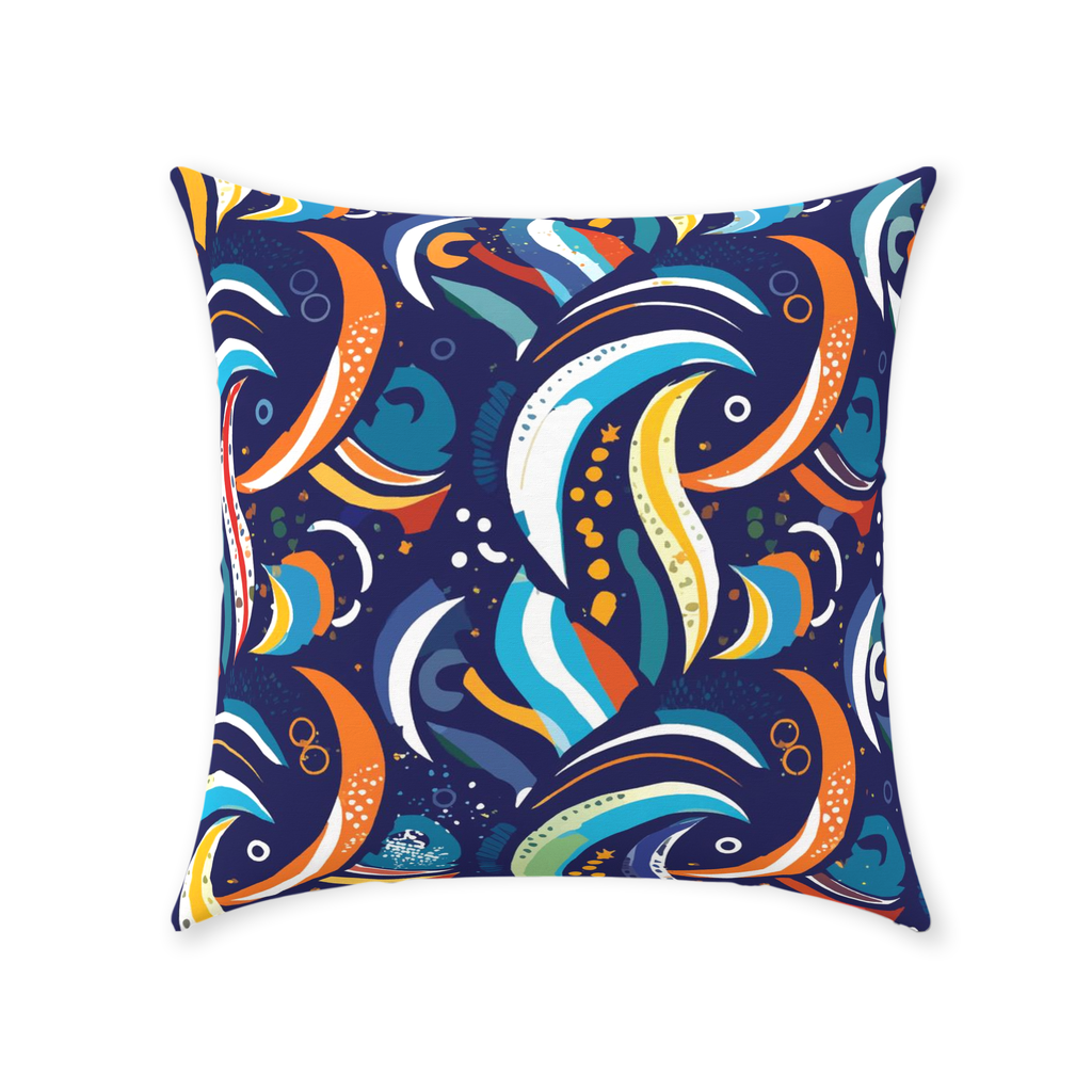 Artzy Colors Throw Pillows