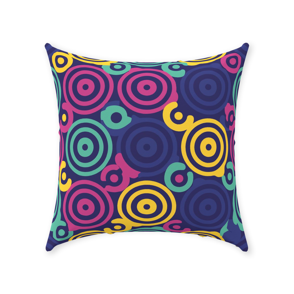 80 Circles Throw Pillows