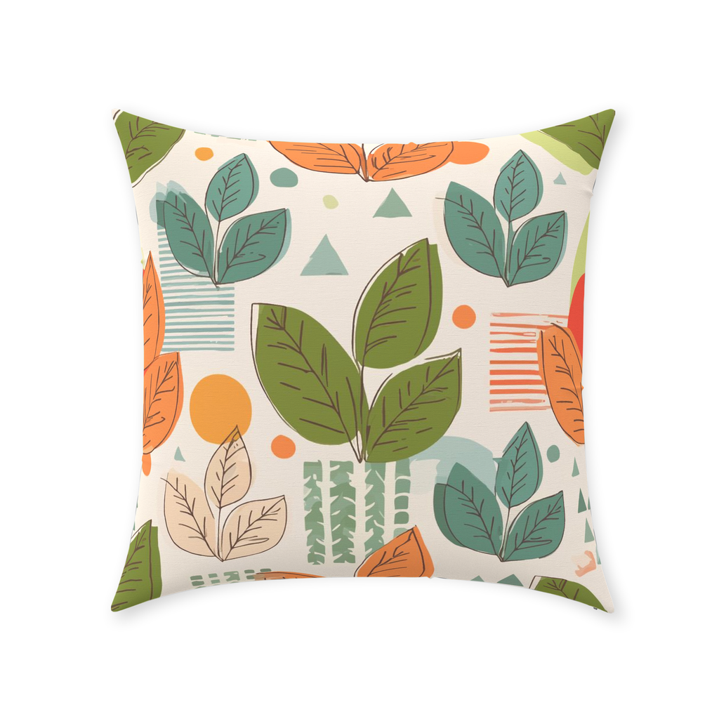 Leaves Throw Pillows