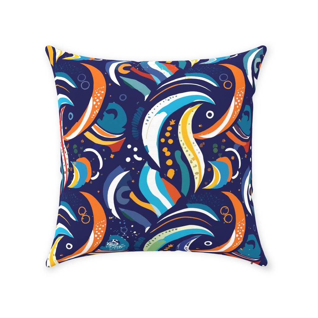 Artzy Colors Throw Pillows