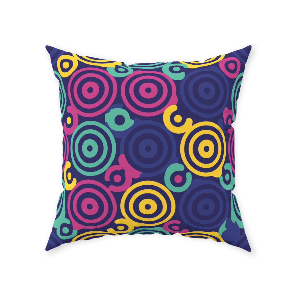 80 Circles Throw Pillows