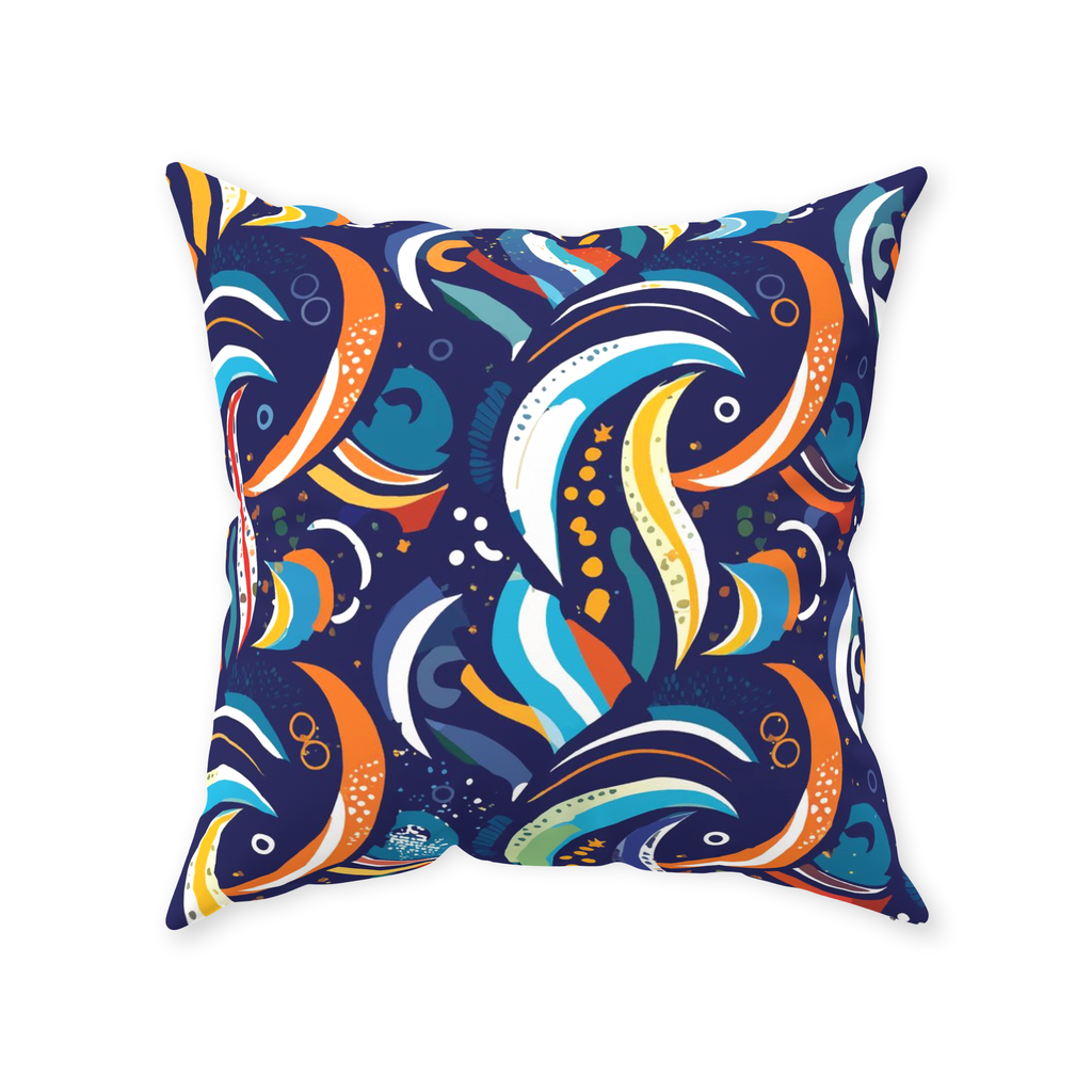 Artzy Colors Throw Pillows