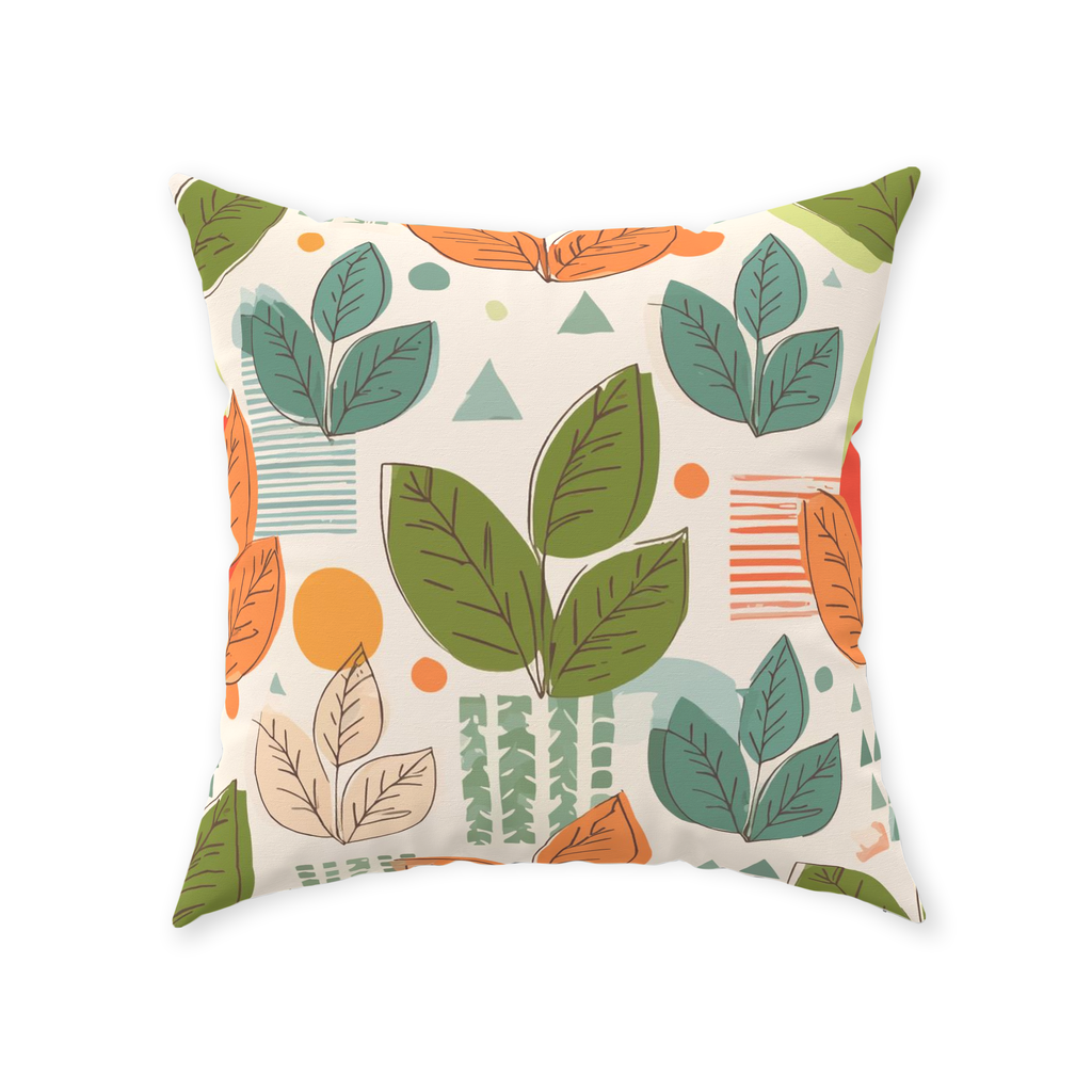 Leaves Throw Pillows