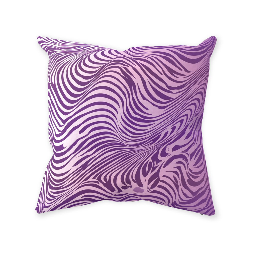 Purple Zebra Throw Pillows