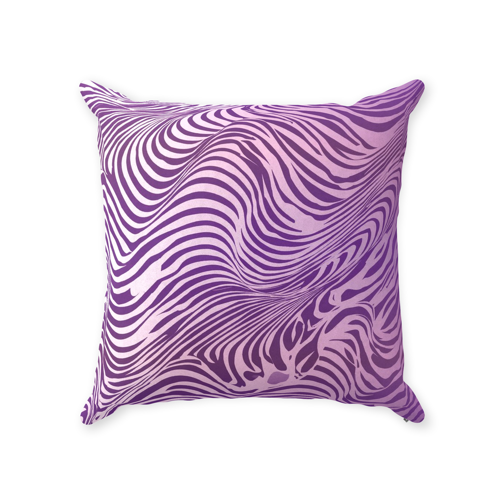 Purple Zebra Throw Pillows