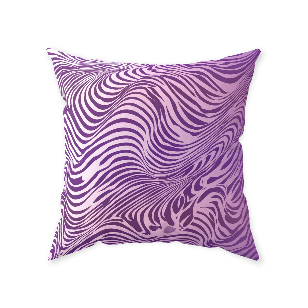 Purple Zebra Throw Pillows