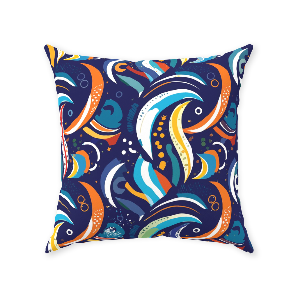 Artzy Colors Throw Pillows