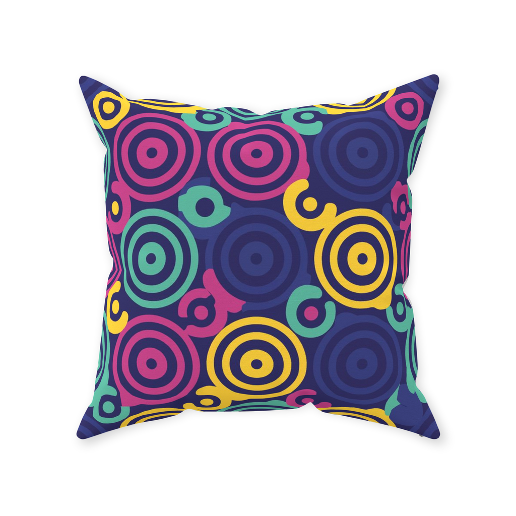 80 Circles Throw Pillows